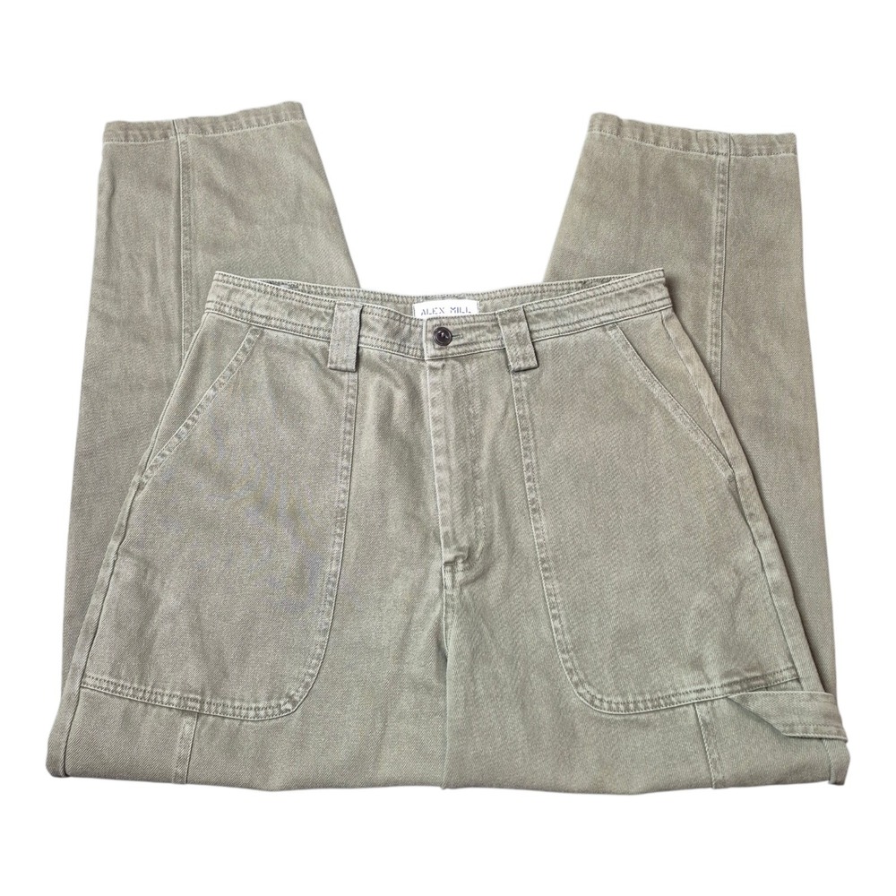 Alex Mill Women's Phoebe Pant 31 Olive Green Carpenter Utility Workwear‎
